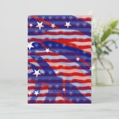 Celebrate US Flagge Einladung (Stehend Vorderseite)