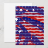 Celebrate US Flagge Einladung (Vorne/Hinten)