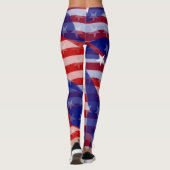 Celebrate US Flagge Leggings (Rückseite)