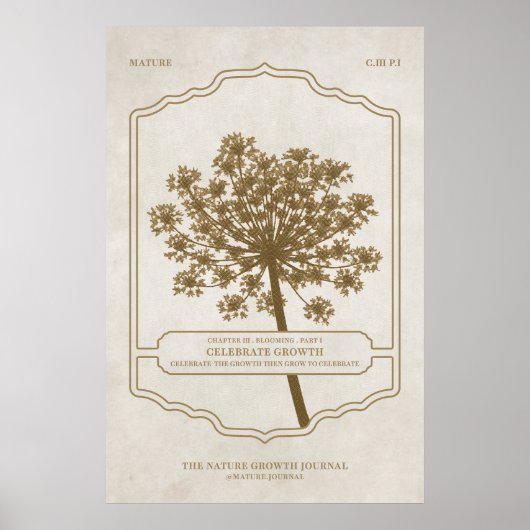 CELEBRATE WACHSTUM - Werteplakat (Matte) Poster (Vorne)