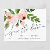 CELEBRATE WATERCOLOR SAVE THE DATE POSTCARD ANKÜNDIGUNGSPOSTKARTE (Vorderseite)