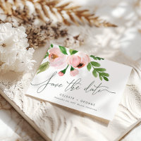 CELEBRATE WATERCOLOR SAVE THE DATE POSTCARD