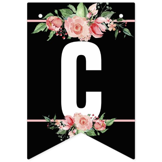 CELEBRATE Wedding Banner mit rosa Rosen (Zweite Fahne)