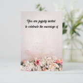 Celebrate Wedding Einladung (Stehend Vorderseite)