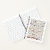Celebrate What's Right 8.5x11 Notebook - Lined Notizblock (Innenseite)