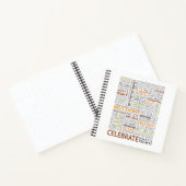 Celebrate What's Right Square Notebook - Blank Notizblock (Innenseite)