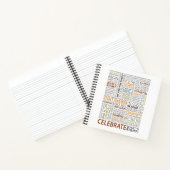 Celebrate What's Right Square Notebook - Lined Notizblock (Innenseite)