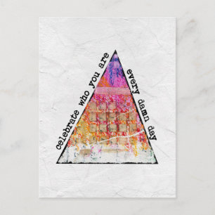 Celebrate Who you Postcard Postkarte