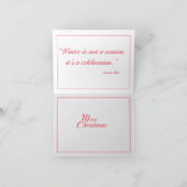 Celebrate Winter Folded Holiday Card Feiertagskarte (Innenseite)