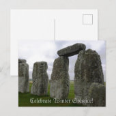Celebrate Winter Solstice Postcard Postkarte (Vorne/Hinten)