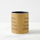 Celebrating 100 Years Custom Typography Tasse (Zentrum)