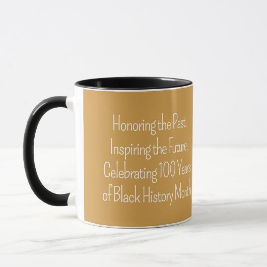 Celebrating 100 Years Custom Typography Tasse (Links)