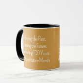 Celebrating 100 Years Custom Typography Tasse (Vorderseite Links)