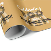 Celebrating 100 Years Of Black History Month Geschenkpapier (Rolleneckpunkt)