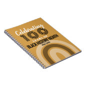 Celebrating 100 Years Of Black History Month Notizblock (Rechte Seite)