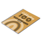 Celebrating 100 Years Of Black History Month Notizblock (Linke Seite)