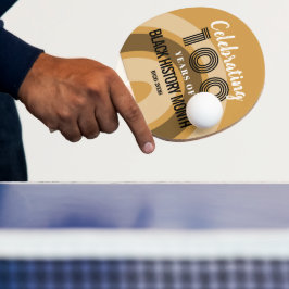 Celebrating 100 Years Of Black History Month Tischtennis Schläger