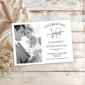 Celebrating 10 Years Photo Ruby Anniversary Party Einladung