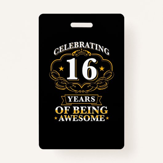 Celebrating 16 Years of Being Awesome Ausweis (Vorderseite)