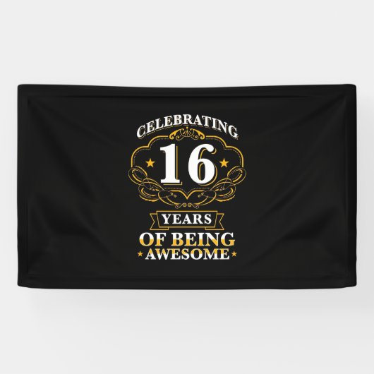 Celebrating 16 Years of Being Awesome Banner (Horizontal)
