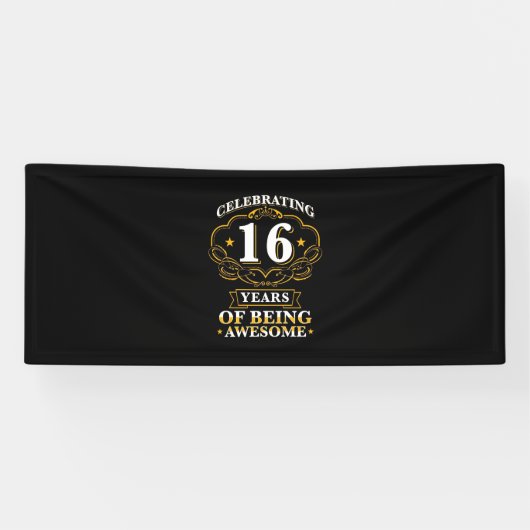 Celebrating 16 Years of Being Awesome Banner (Horizontal)