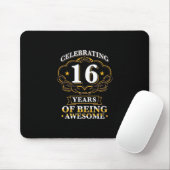 Celebrating 16 Years of Being Awesome Mousepad (Mit Mouse)