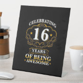 Celebrating 16 Years of Being Awesome Sockelschild (In Situ)