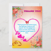 Celebrating 25 years of love Together Dankeskarte (Vorderseite)