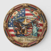 Celebrating America 250 Years Große Wanduhr (Vorderseite)