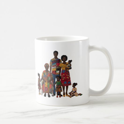 Celebrating Black Family Coffee Mug Kaffeetasse (Rechts)