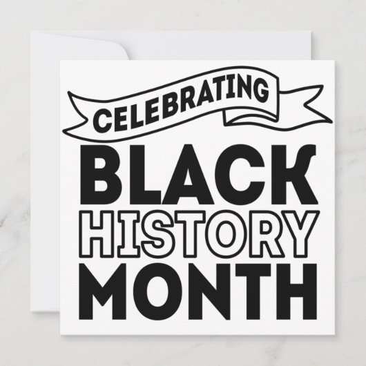 Celebrating Black History Month Einladung (Vorderseite)