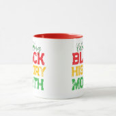 Celebrating Black History Month Typography Tasse (Zentrum)