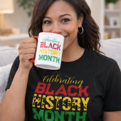 Celebrating Black History Month Typography Tasse