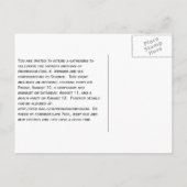 Celebrating Chemical 5 Einladungspostkarte (Rückseite)