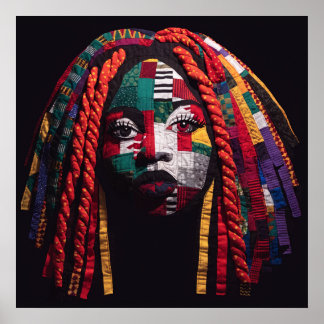 Celebrating Colorful Black Women Poster