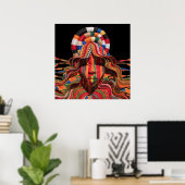 Celebrating Colorful Black Women Poster (Heimbüro)