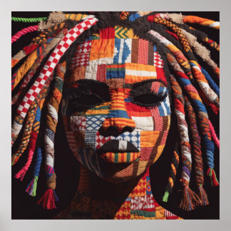 Celebrating Colorful Black Women Poster