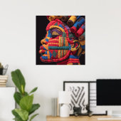 Celebrating Colorful Black Women Poster (Heimbüro)