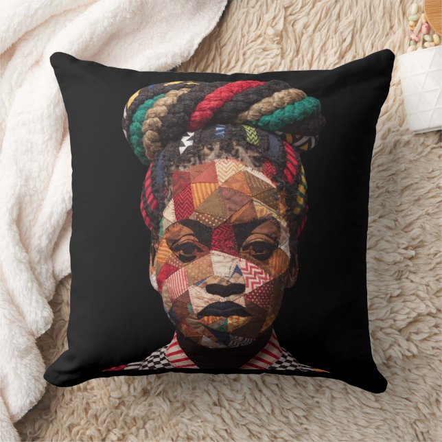 Celebrating Colorful Black Women Throw Pillow Kissen (Decke)