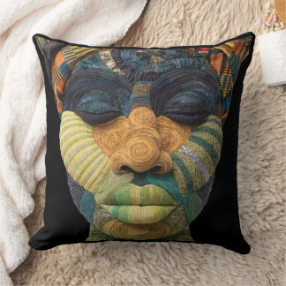 Celebrating Colorful Black Women Throw Pillow Kissen