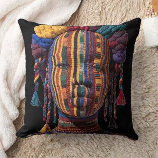 Celebrating Colorful Black Women Throw Pillow Kissen