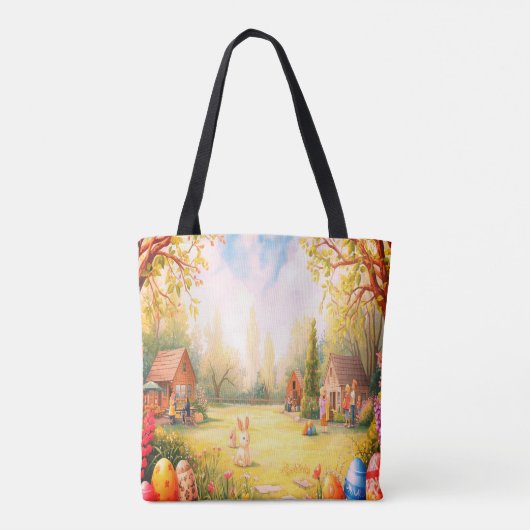 Celebrating Easter Joy on the Front and Back of a Tasche (Rückseite)