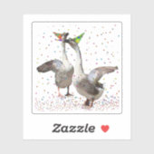 Celebrating Geese Aufkleber (Blatt)