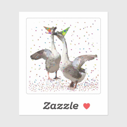 Celebrating Geese Aufkleber (Blatt)
