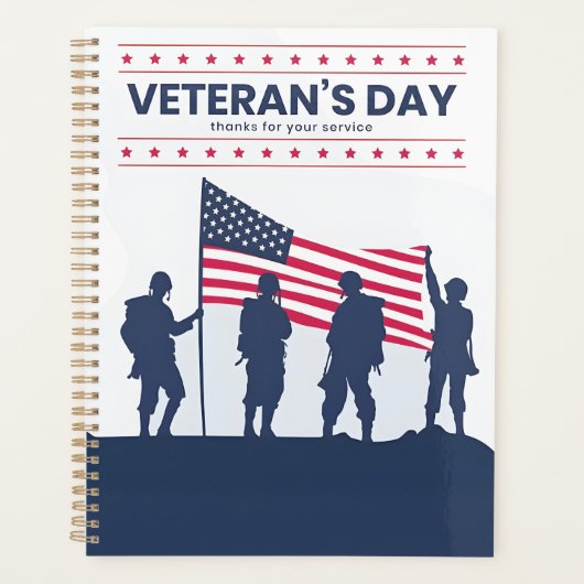 Celebrating Heroes of America – Veterans Day 2025 Planer (Vorderseite)