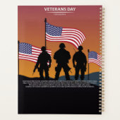 Celebrating Heroes of America – Veterans Day 2025 Planer (Rückseite)