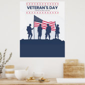 Celebrating Heroes of America – Veterans Day 2025 Poster (Küche)