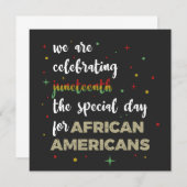 Celebrating Juneteenth Save The Date (Vorne/Hinten)