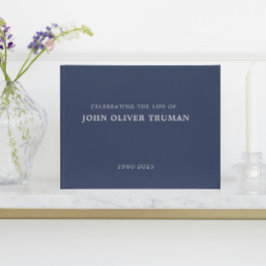 Celebrating Life of Personalized Memorial Funeral Gästebuch