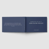 Celebrating Life of Personalized Memorial Funeral Gästebuch (Voll)